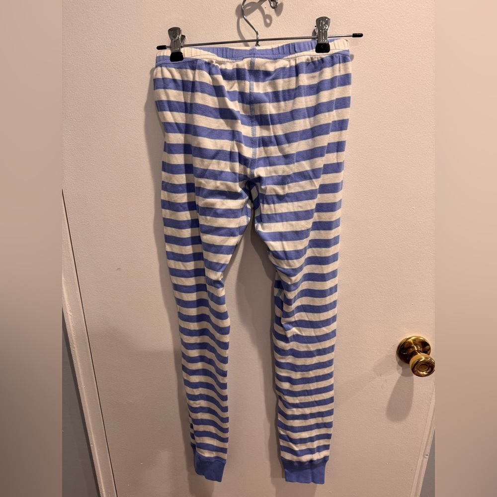 Hanna Andersson Blue and White Striped pj bottoms - Picture 2 of 3